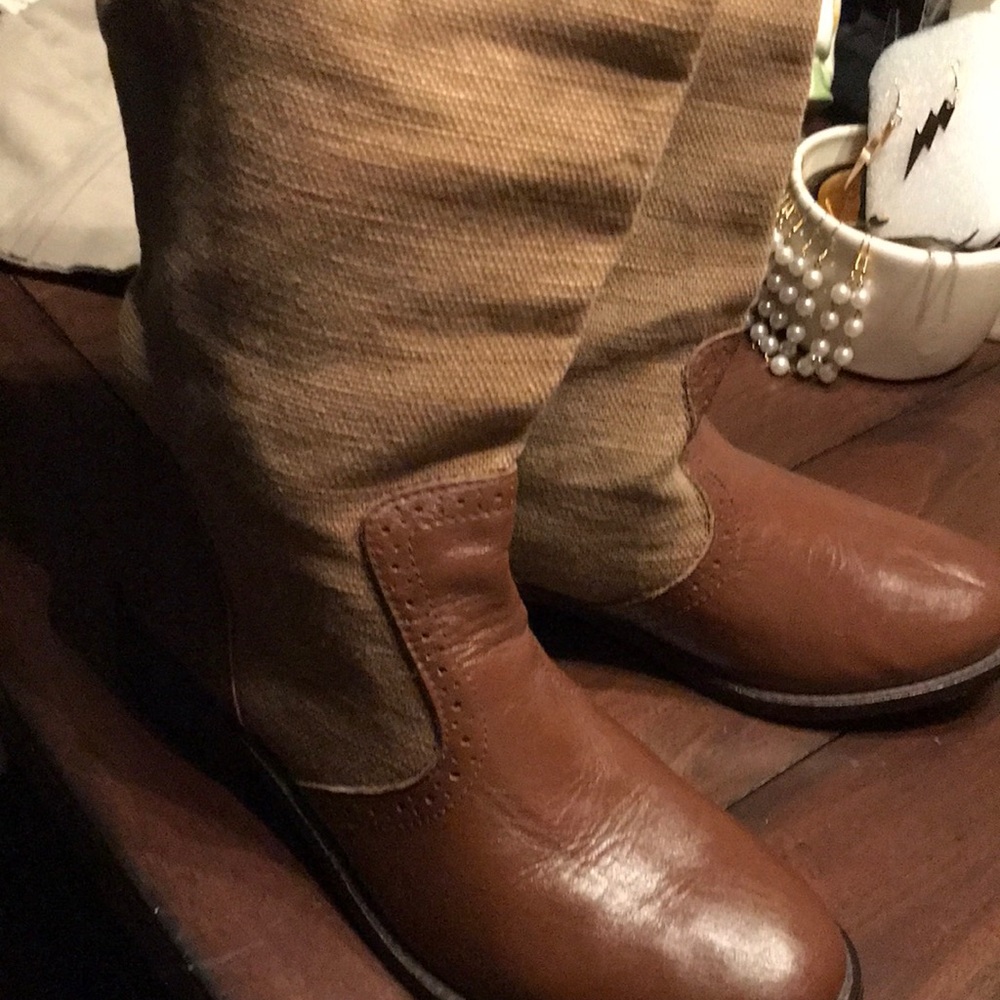 Y2K Diesel Canvas/Leather Boots